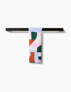 GEOMETRY Abstract Collage Bar Towel