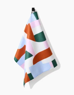 GEOMETRY Abstract Collage Tea Towel
