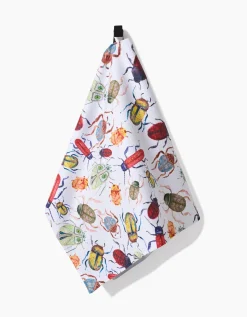 GEOMETRY African Beetles Tea Towel