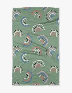 GEOMETRY After the Rain Tea Towel