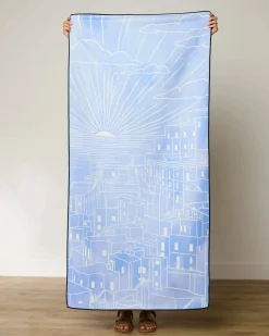 GEOMETRY Amalfi Coast Beach Towel