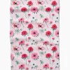 GEOMETRY Anemone Garden Flowers Tea Towel