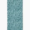 GEOMETRY Aqua Modern Palm Bar Towel