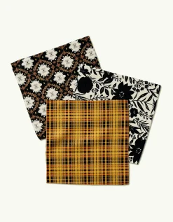 GEOMETRY Autumn Plaid Dishcloth Set