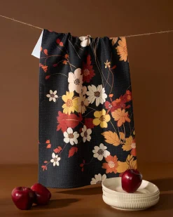 GEOMETRY Autumn Whispers Tea Towel