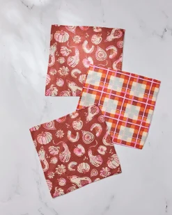 GEOMETRY Autumnal Love Dishcloth Set