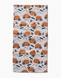 GEOMETRY Bats In The Pumpkin Patch Bar Towel