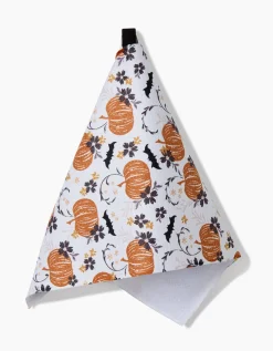 GEOMETRY Bats In The Pumpkin Patch Bar Towel