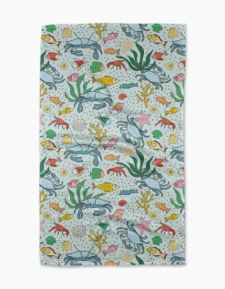 GEOMETRY Beneath the Waves Tea Towel