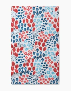 GEOMETRY Berry Meadow Tea Towel