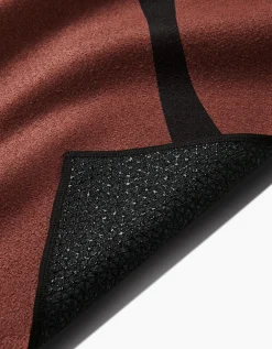 GEOMETRY Black Swirl Yoga Towel