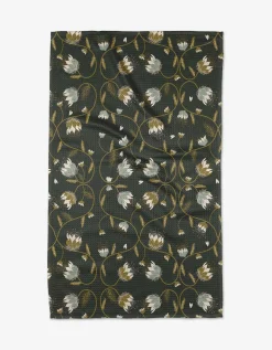 GEOMETRY Blockprint Floral Tea Towel