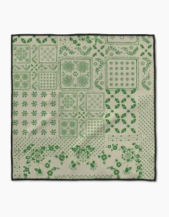 GEOMETRY Blossoming Bandanna Green Paw Towel