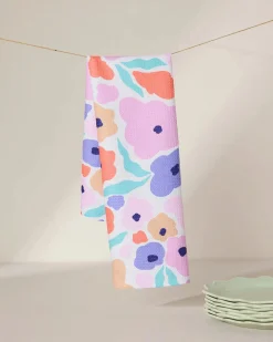 GEOMETRY Blossoming Love Tea Towel