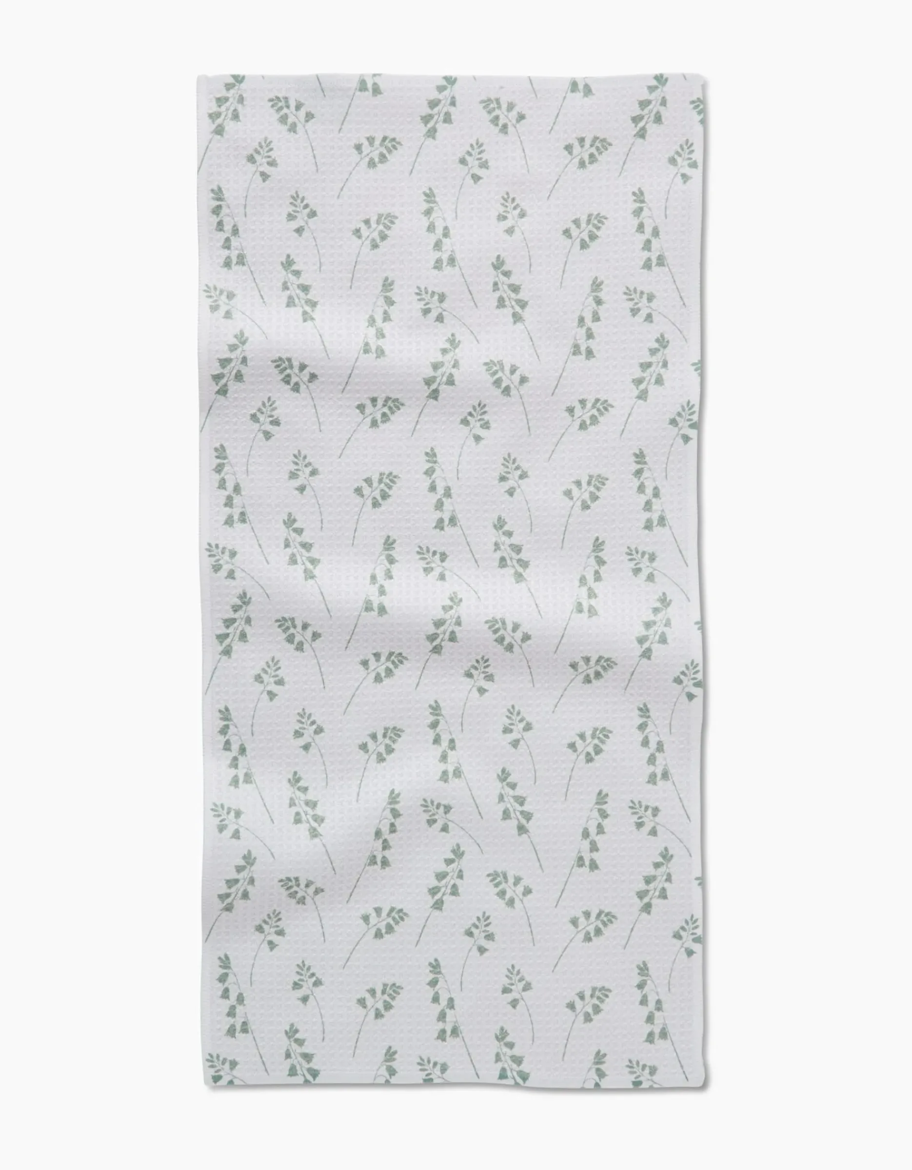 GEOMETRY Blue Bells Green Bar Towel