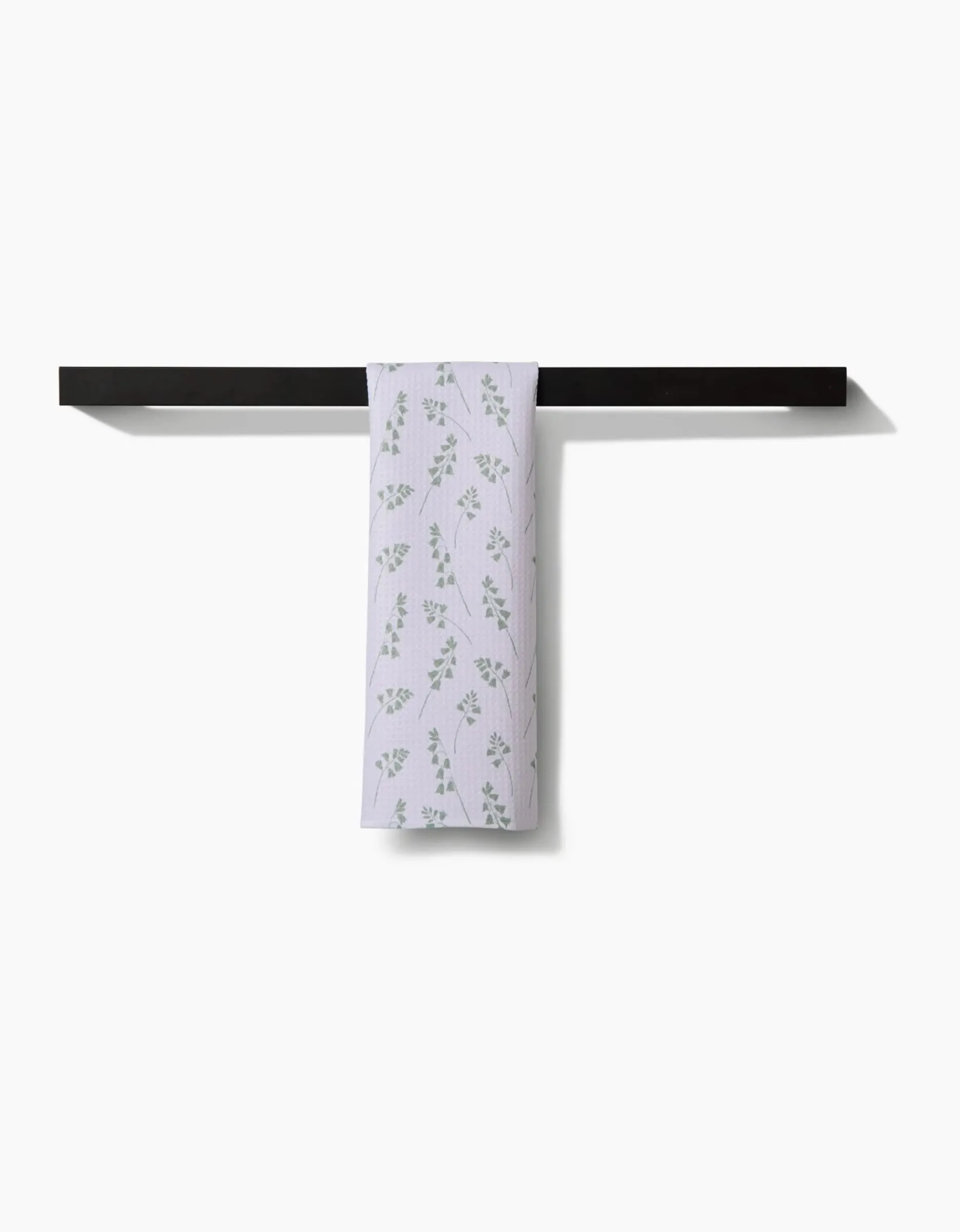 GEOMETRY Blue Bells Green Bar Towel