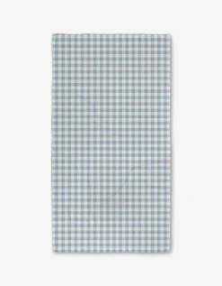 GEOMETRY Blue Gingham Luxe Bath Towel