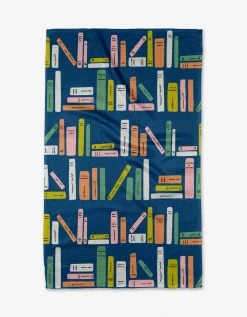 GEOMETRY Bookish Stripes Tea Towel