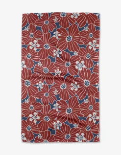 GEOMETRY Botanical Blush Tea Towel