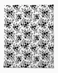 GEOMETRY Botanical Silhouettes Charcoal Butter Blanket