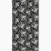 GEOMETRY Botanical Silhouettes Charcoal Beach Towel