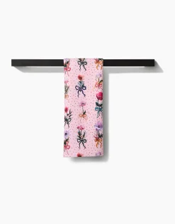 GEOMETRY Bows and Dots Tea Towel