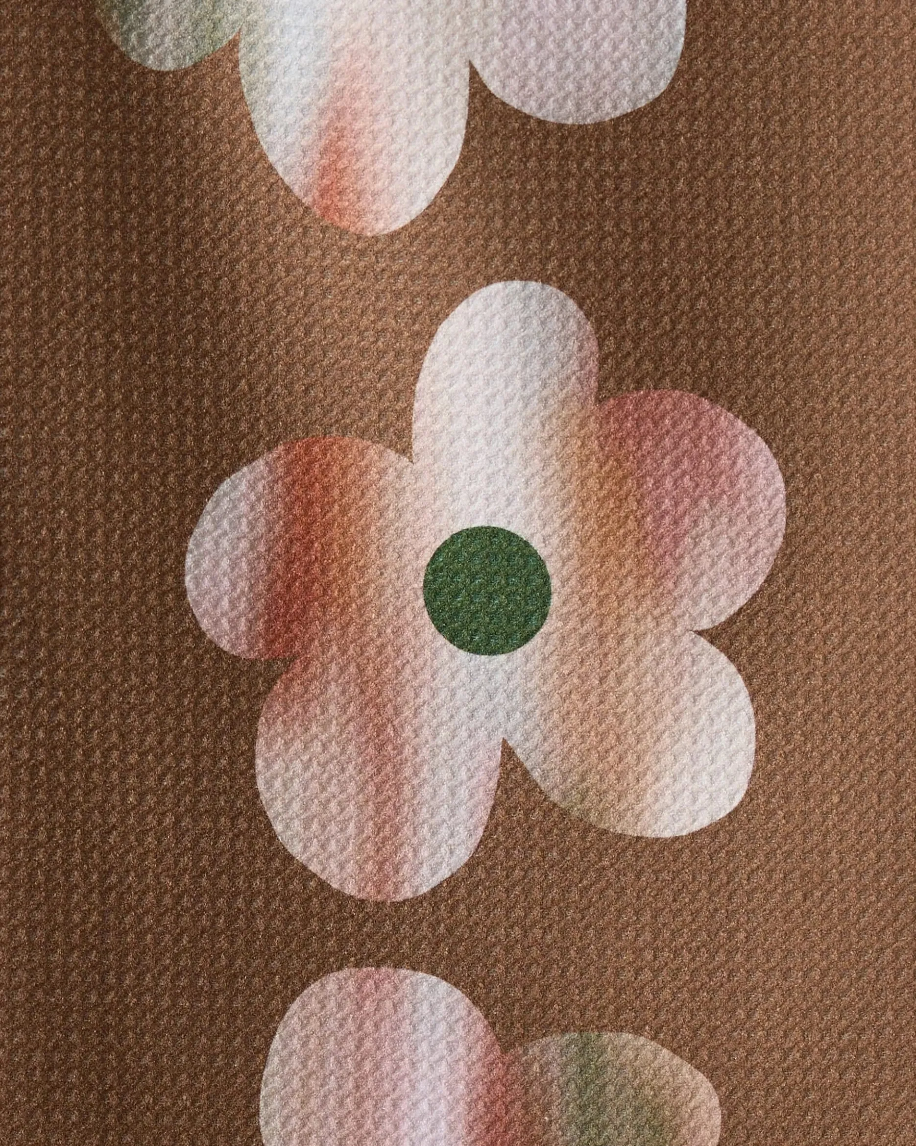GEOMETRY Brushed Bouquet Brown Bar Towel