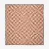 GEOMETRY Burnt Orange Flowers Beach Blanket