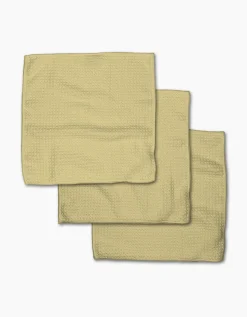 GEOMETRY Butter Yellow Dishcloth Set