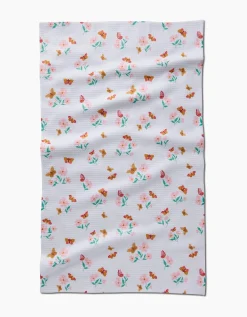 GEOMETRY Butterfly Garden Tea Towel