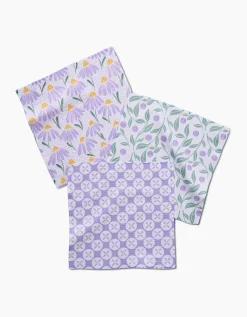 GEOMETRY Button Vines and Daisies Dishcloth Set
