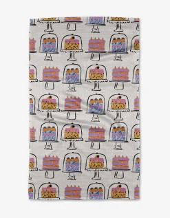 GEOMETRY Cakes In The Window Tea Towel