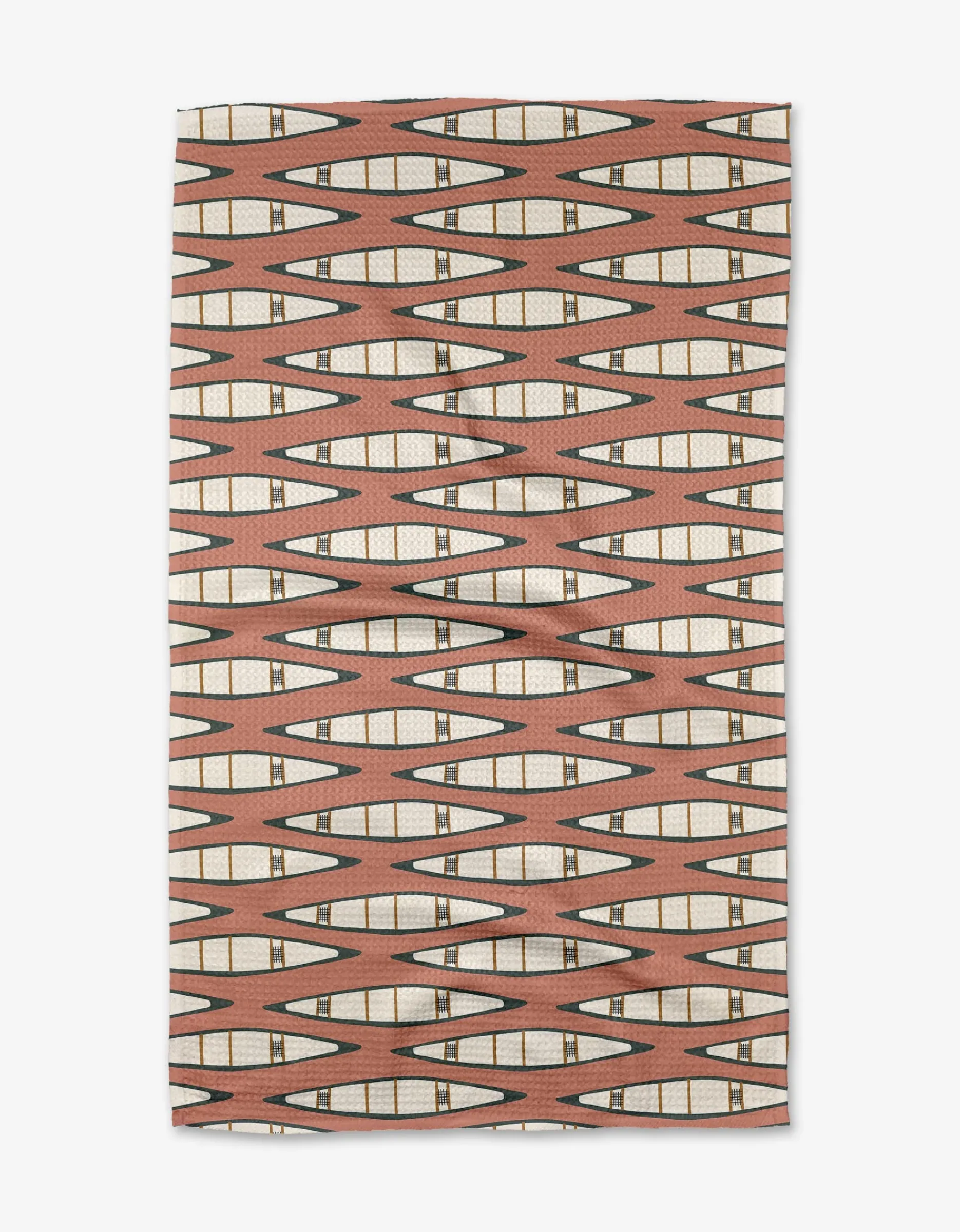 GEOMETRY Canoes Tea Towel