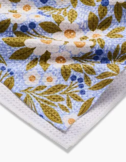 GEOMETRY Chamomile And Blue Tea Towel