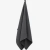 GEOMETRY Charcoal Waffle Bath Towel