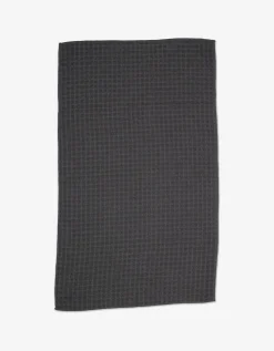 GEOMETRY Charcoal Waffle Bath Towel