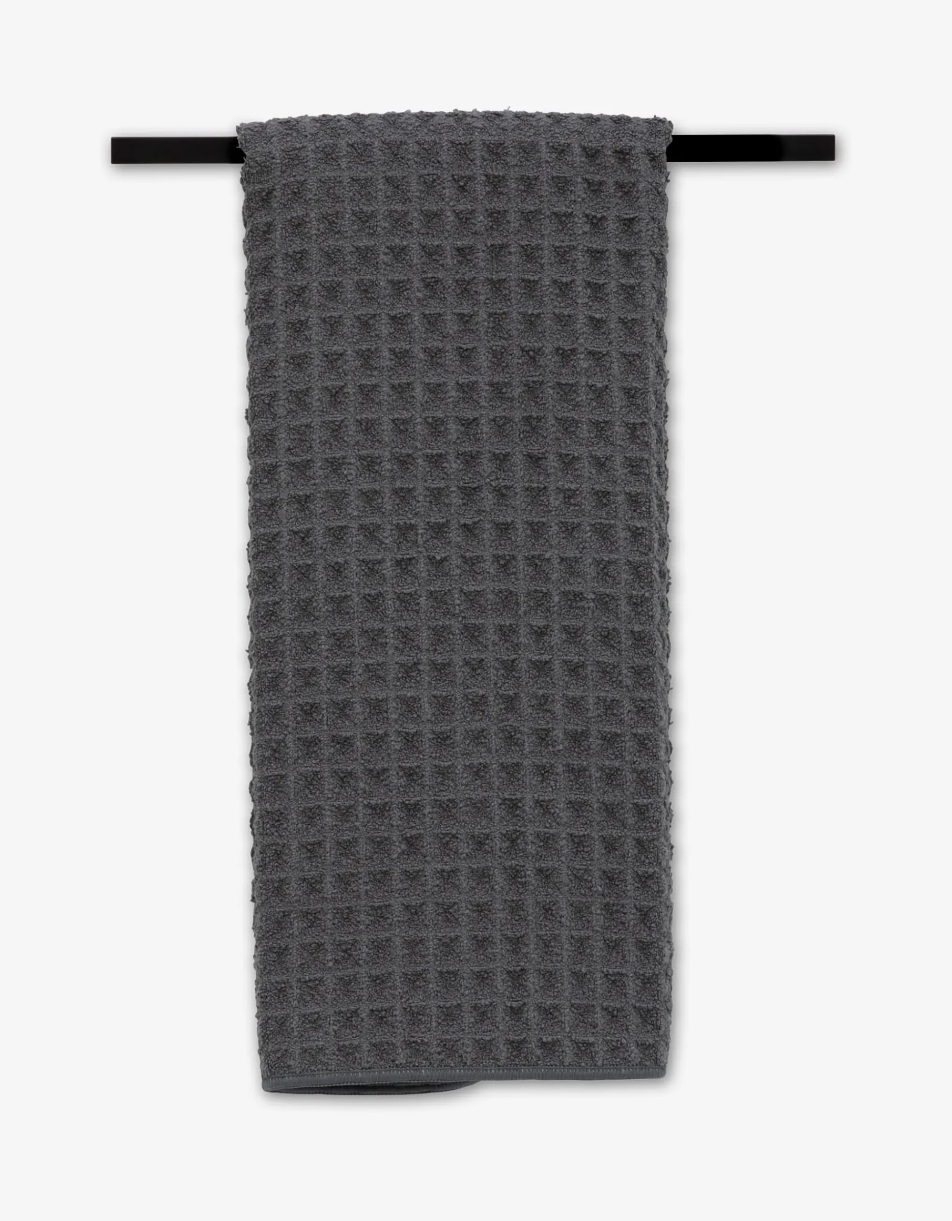 GEOMETRY Charcoal Waffle Hand Towel