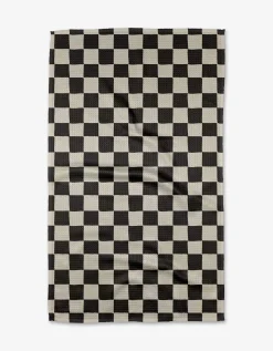 GEOMETRY Checkmate Tea Towel