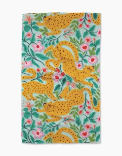 GEOMETRY Cheetah Haven Tea Towel