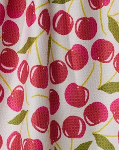 GEOMETRY Cherry Chic Double-Sided Tea Towel