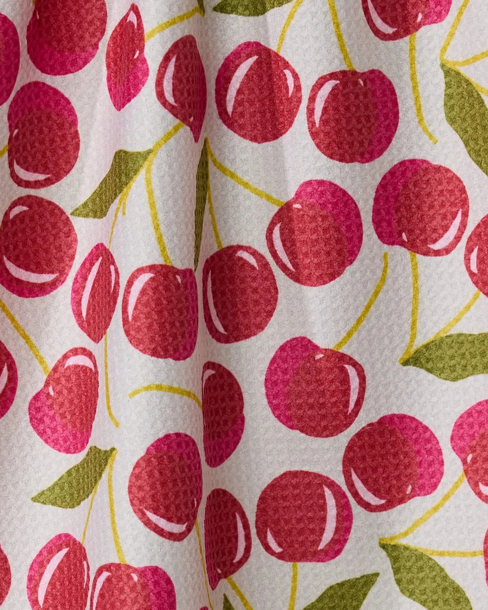 GEOMETRY Cherry Chic Double-Sided Tea Towel