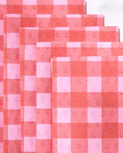 GEOMETRY Cherry Gingham Not Paper Towel
