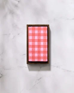GEOMETRY Cherry Gingham Not Paper Towel