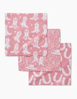 GEOMETRY Chic Lucky Boots Dishcloth Set