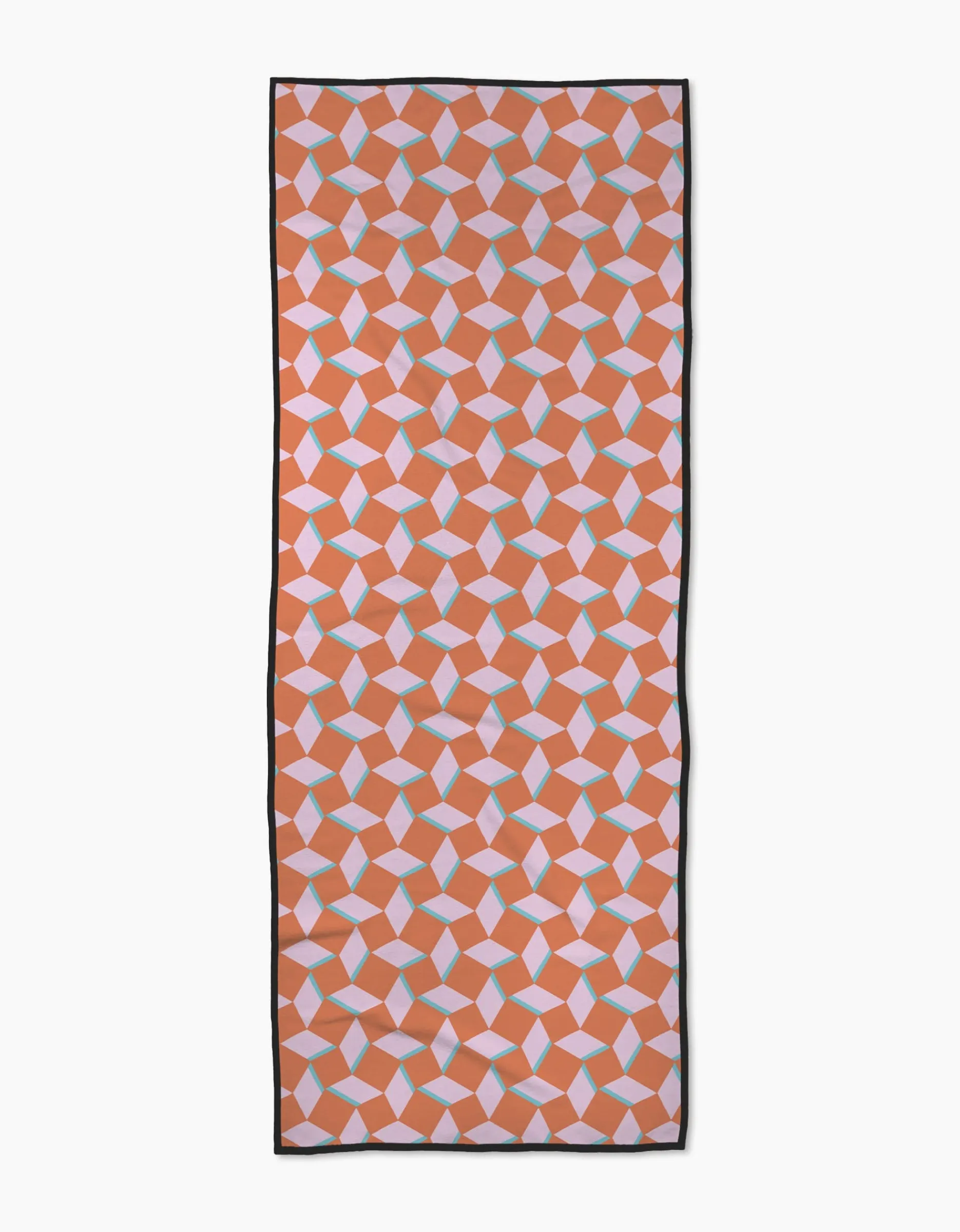 GEOMETRY Circus Stand Pink Orange Yoga Towel