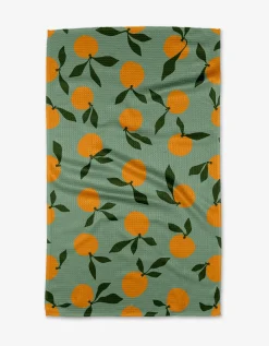 GEOMETRY Clementine Sky Tea Towel