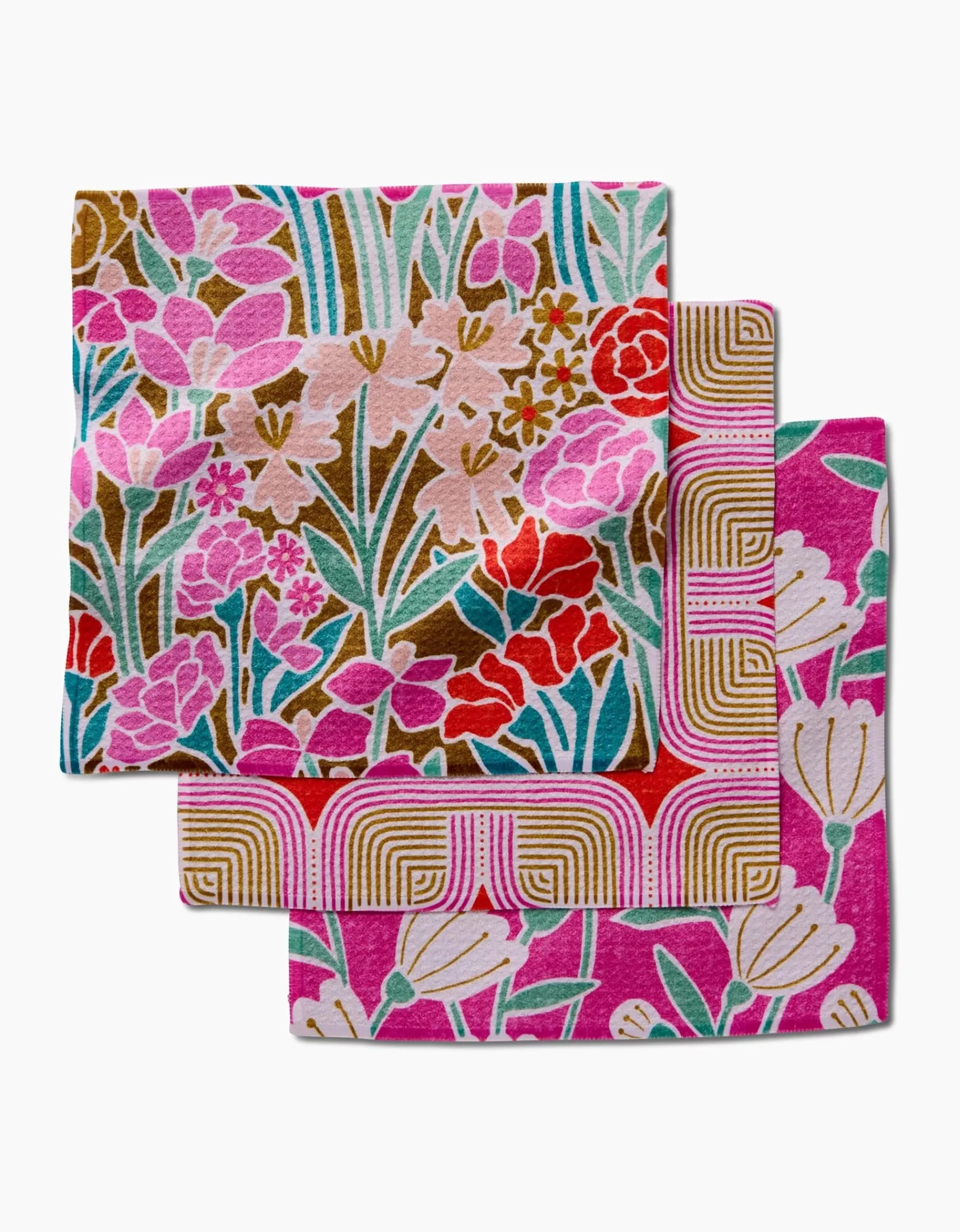 GEOMETRY Clemmie Donna and Janae Dishcloth Set