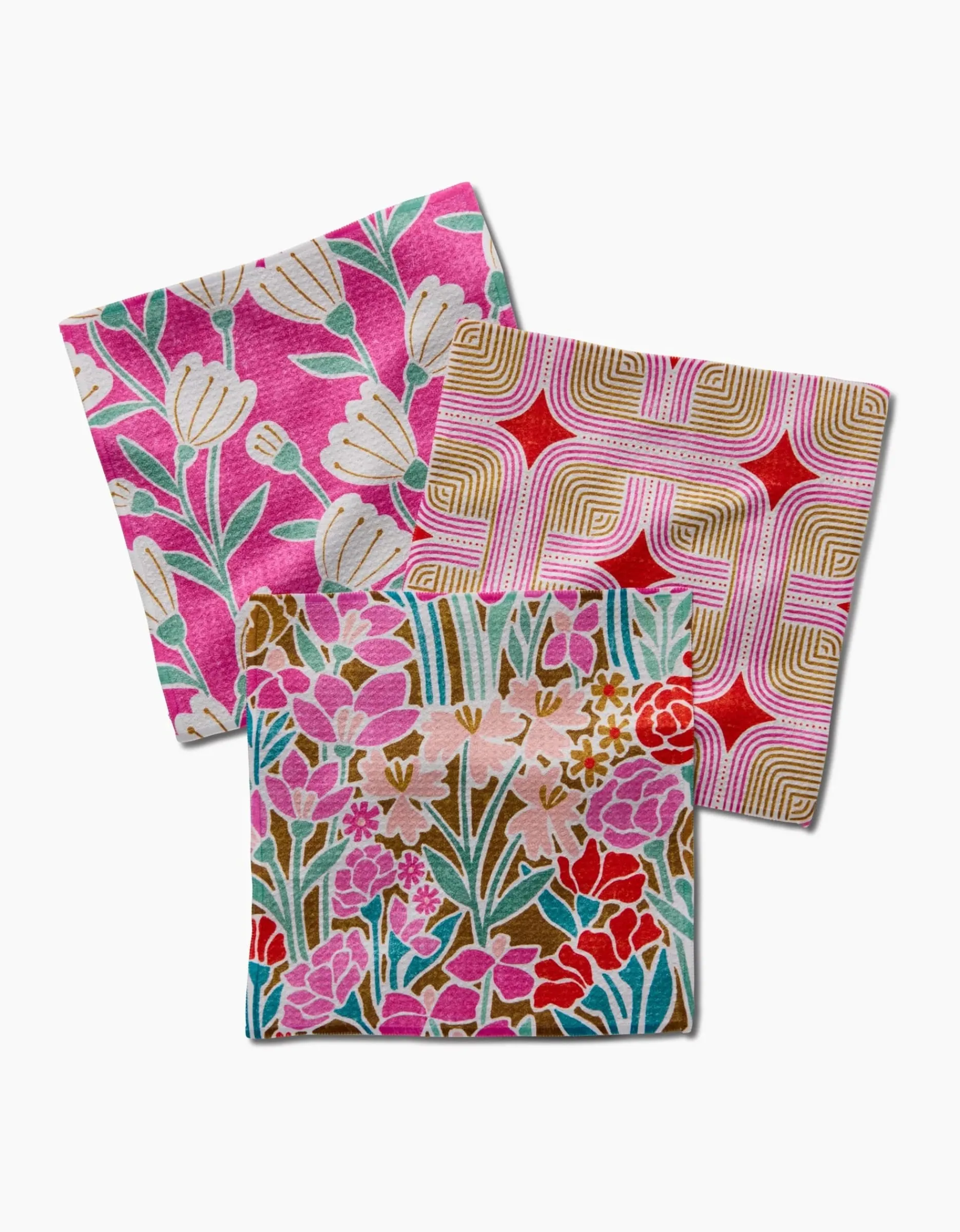 GEOMETRY Clemmie Donna and Janae Dishcloth Set