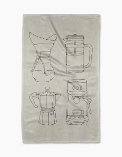 GEOMETRY Coffee House Tea Towel