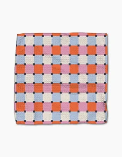GEOMETRY Color Block Grid Dishcloth Set